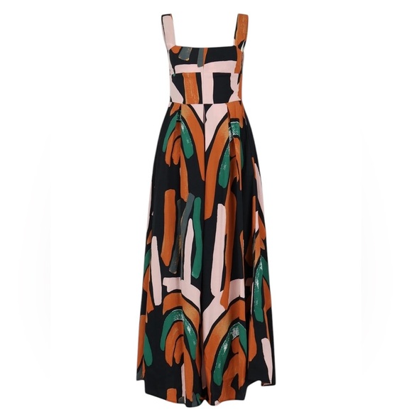 Bel Kazan Colorful Abstract Maxi Dress. #155 - Picture 2 of 16